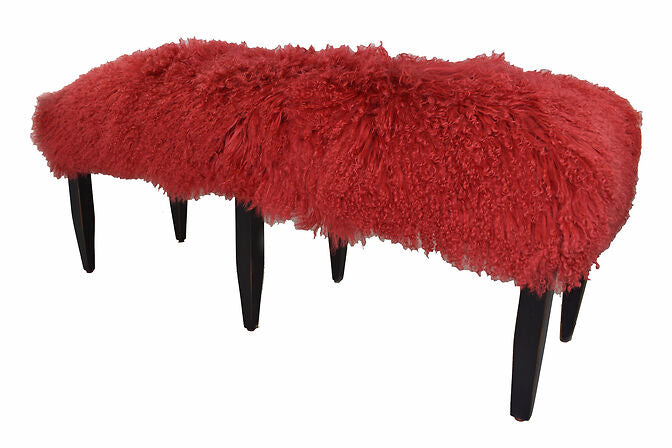 6 Foot Tibetan Bench (Grey Straight Leg)