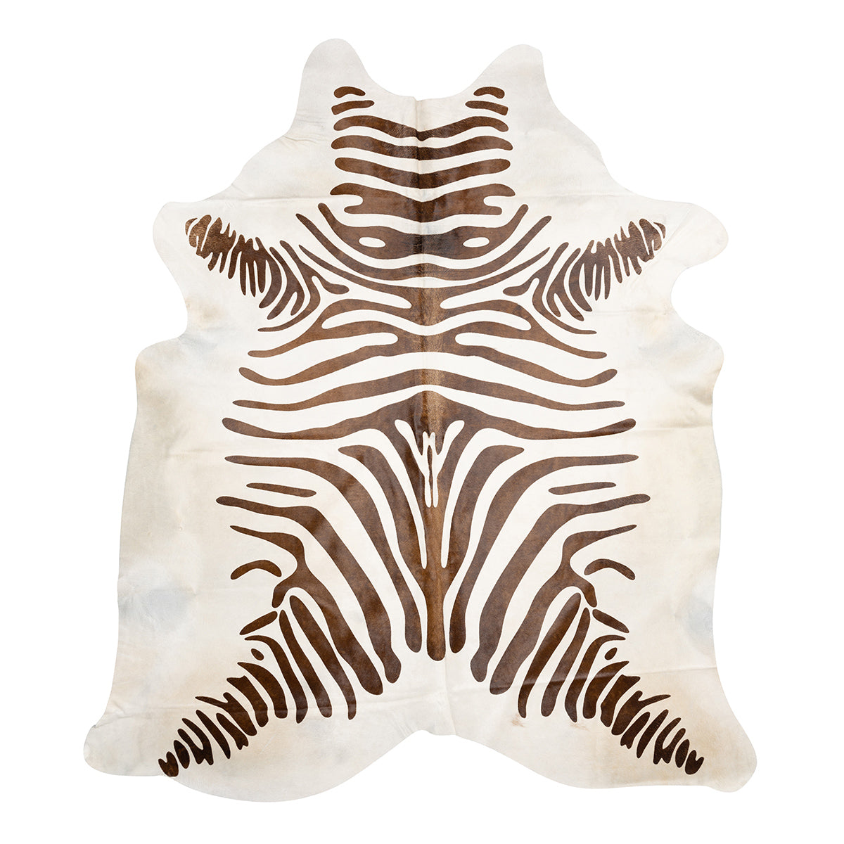 Brown Zebra on White