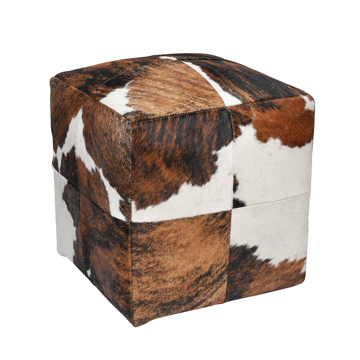Natural Cowhide Poufs