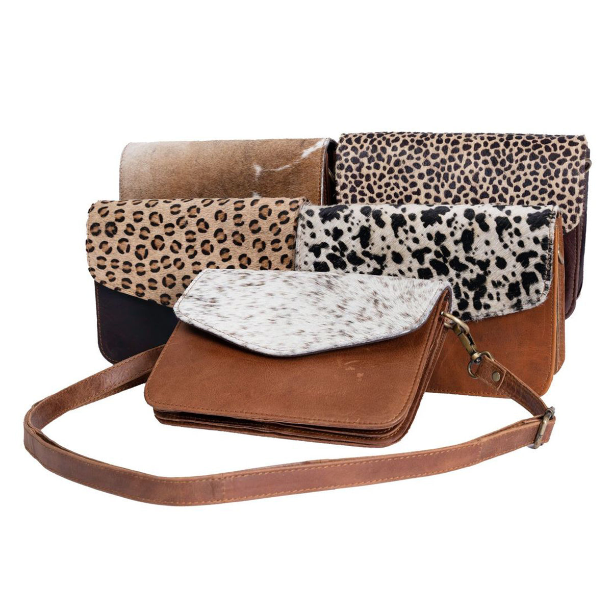 Cowhide Accordion Envelope Purse