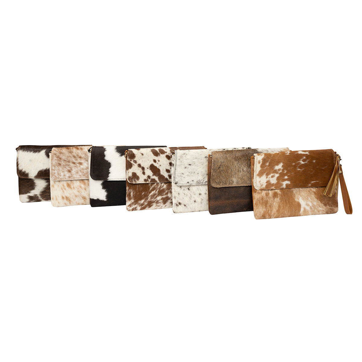 Cowhide Envelope Crossbody Purse