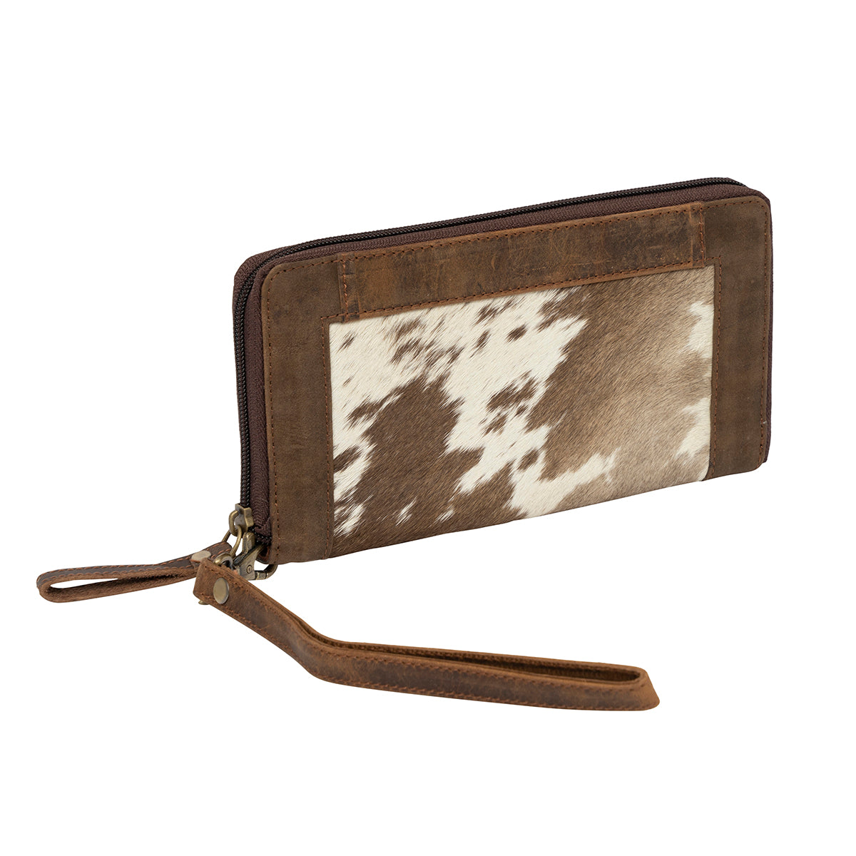 Cowhide with Zipper Edge Wallet
