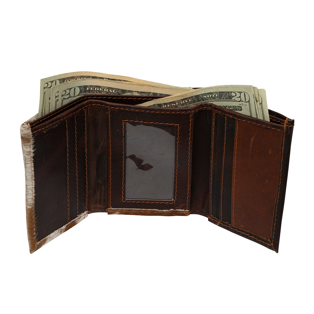 Cowhide Trifold Wallet