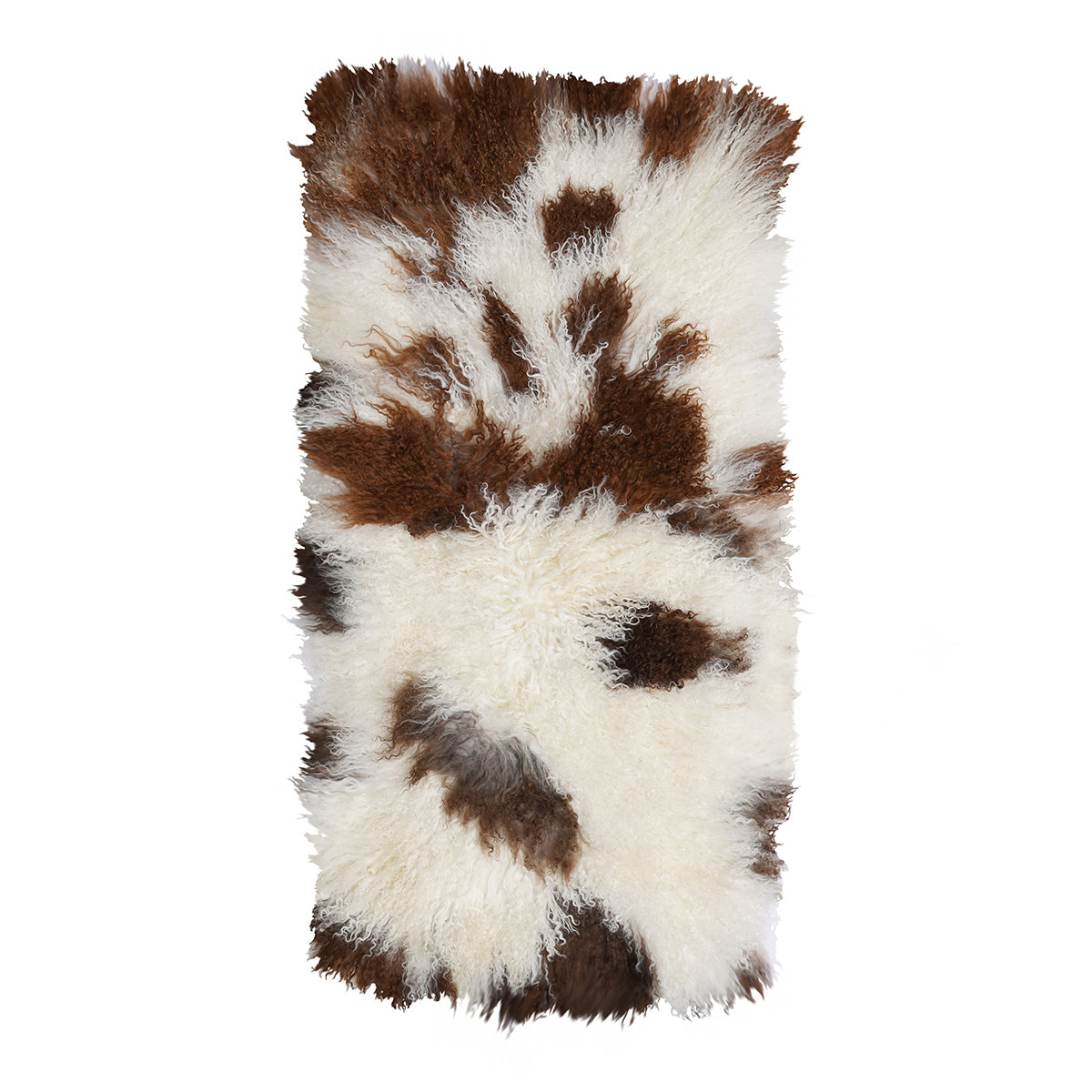 Natural Brown & White Tibetan Lamb