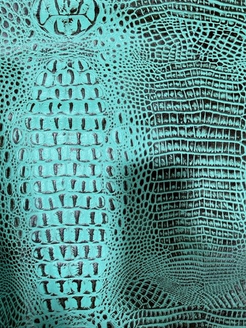 Croco Turquoise Wash