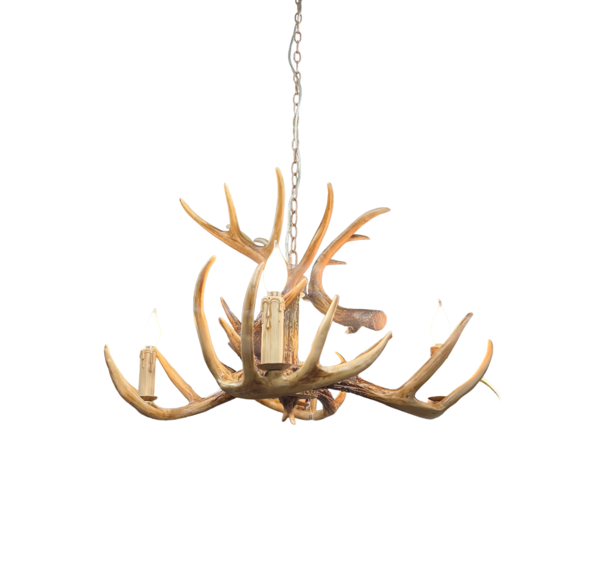 Vegan (Faux) Antler 4 Light Chandelier