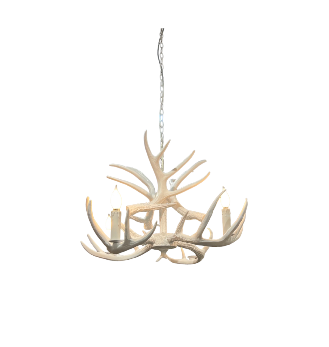 Vegan (Faux) Antler 4 Light Chandelier
