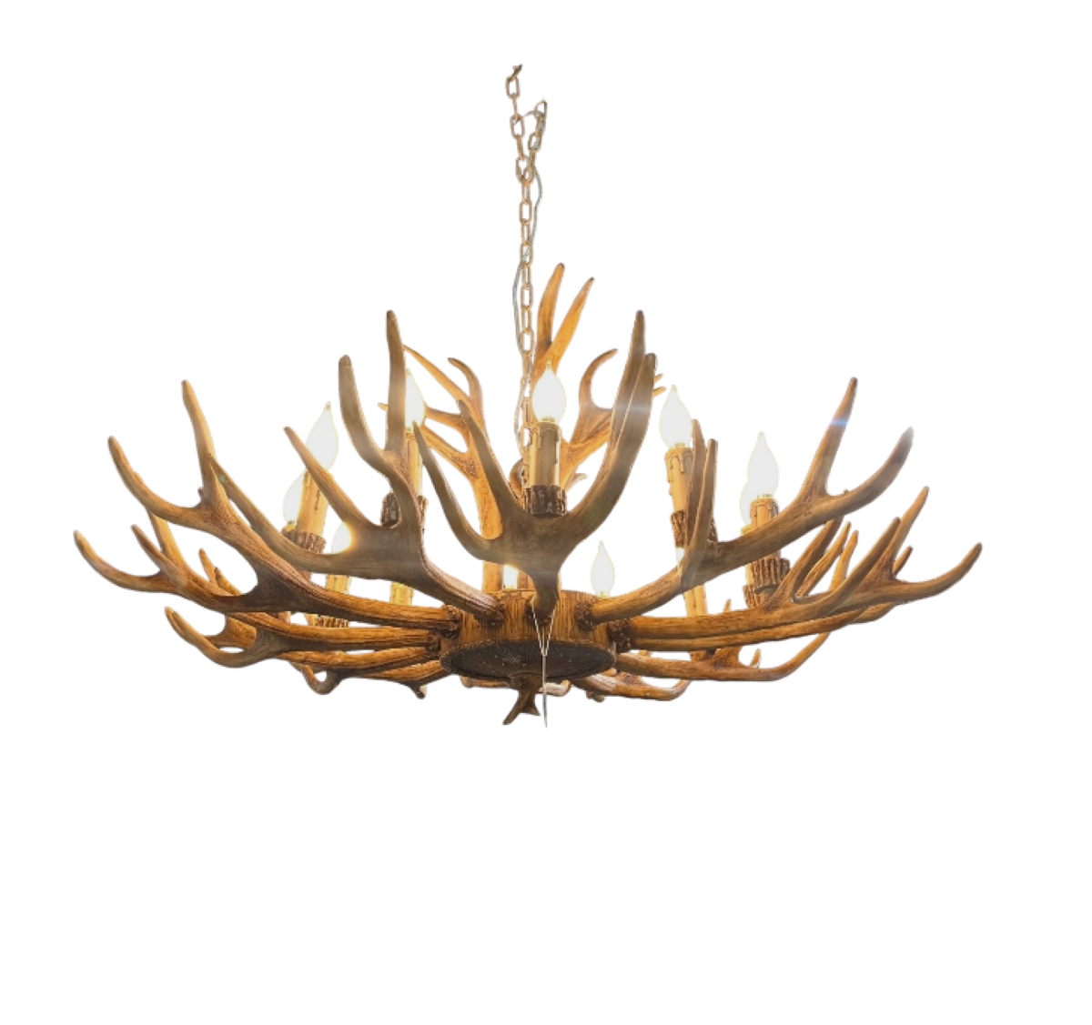 Vegan (Faux) Antler 12 Light Chandelier