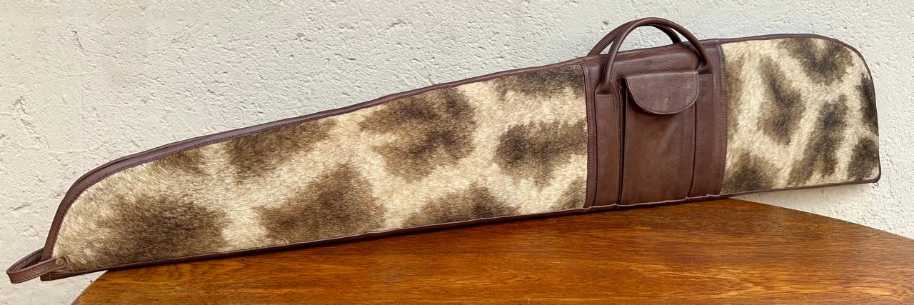 Giraffe Hide and Kudu leather gunbag