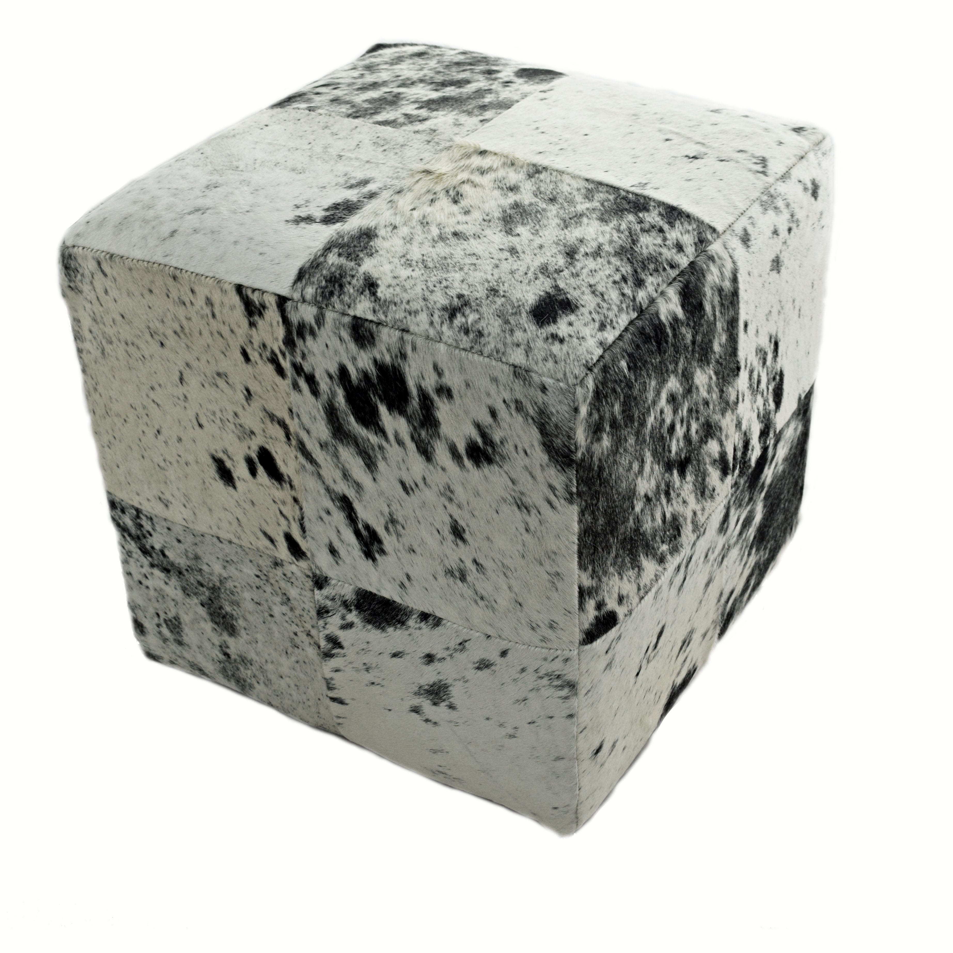 Natural Cowhide Poufs