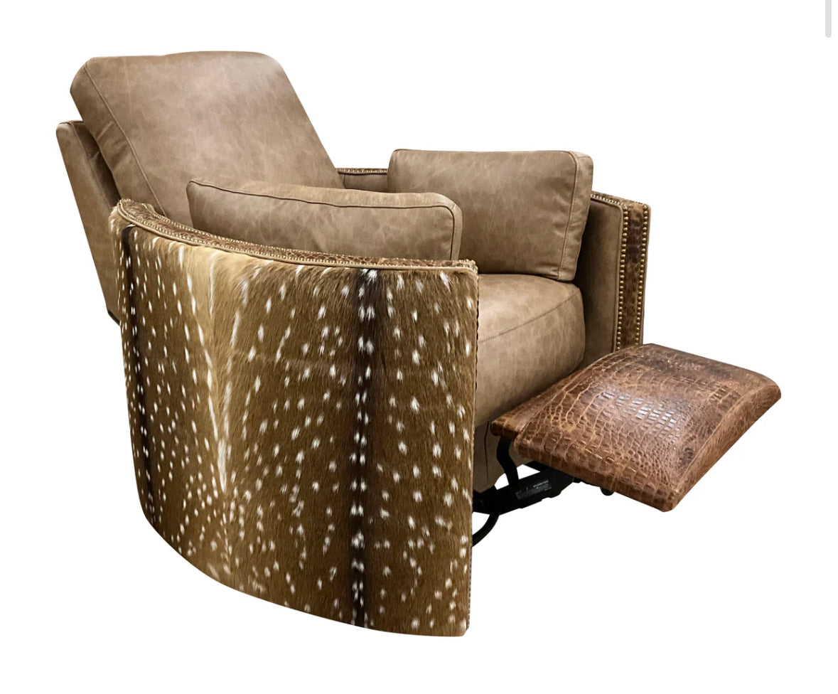 Camel Axis Snug Swivel Recliner