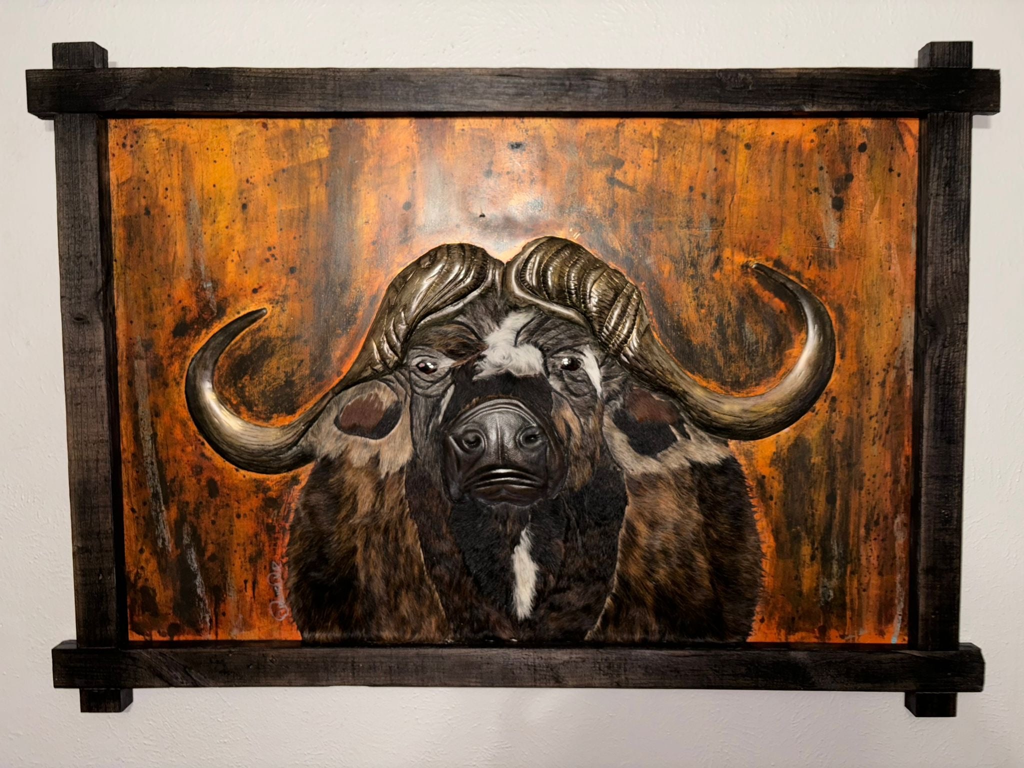 Cape Buffalo 'Dagga Boy' Painting