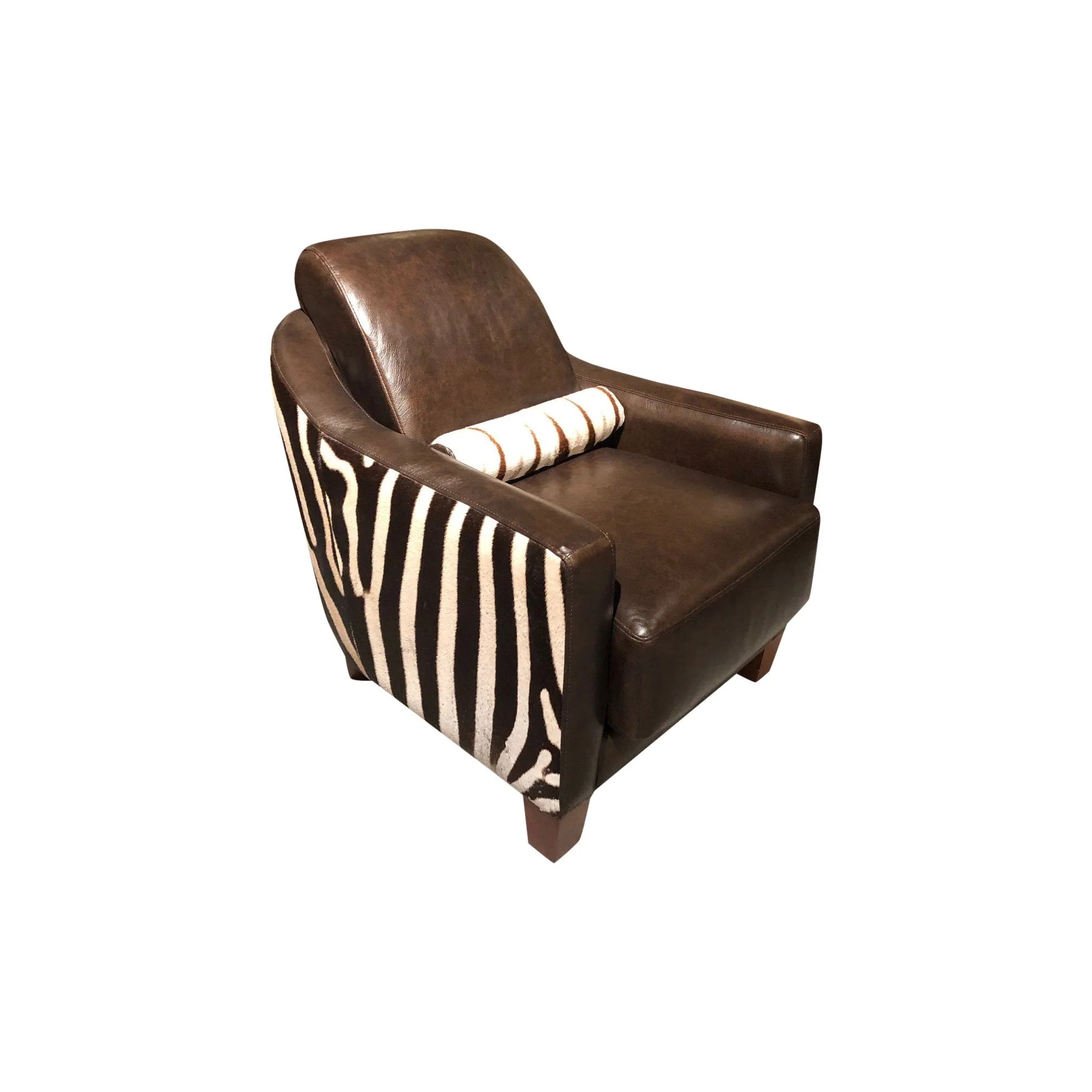 Trophy Room Zebra Club Chair