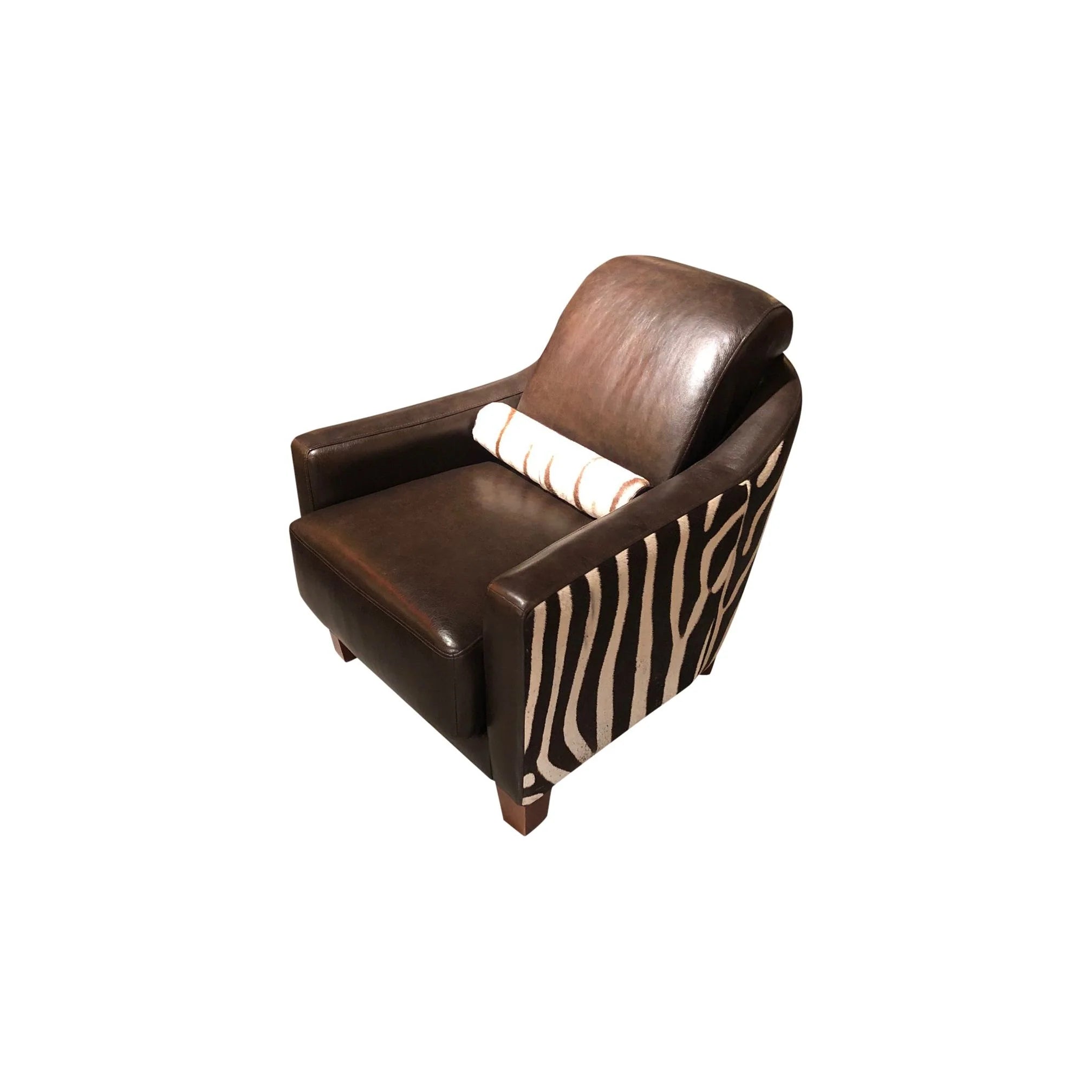 Trophy Room Zebra Club Chair