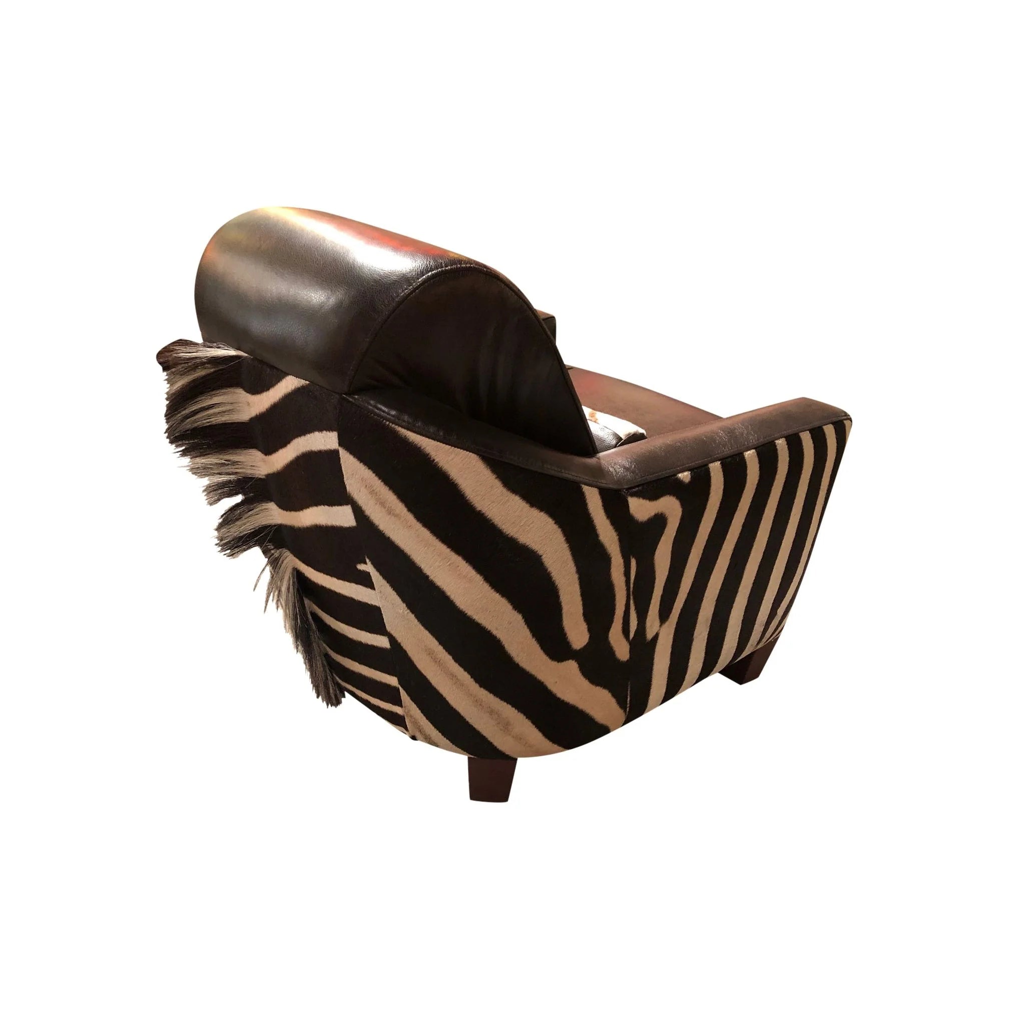 Trophy Room Zebra Club Chair