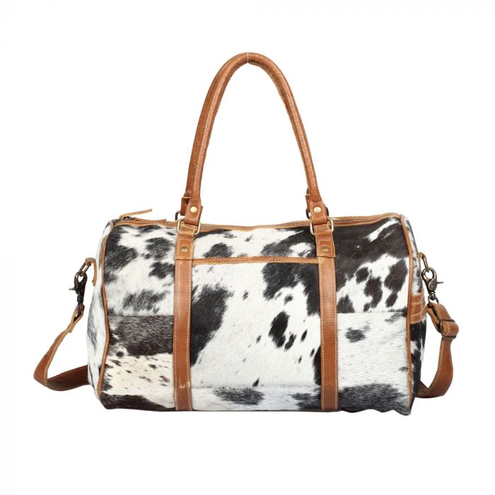 Onyx Cow Hide Duffle Bag