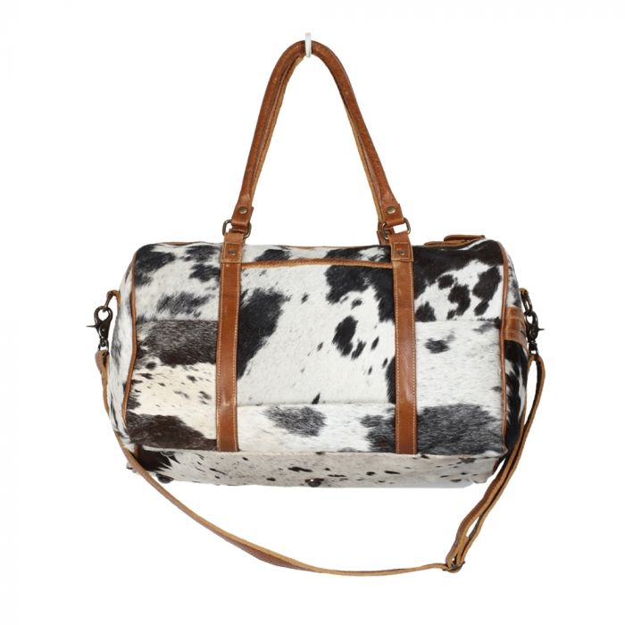 Onyx Cow Hide Duffle Bag