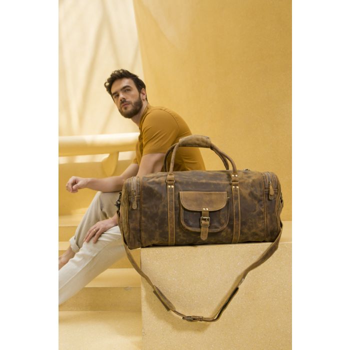 Crazy Horse Travel Leather Bag