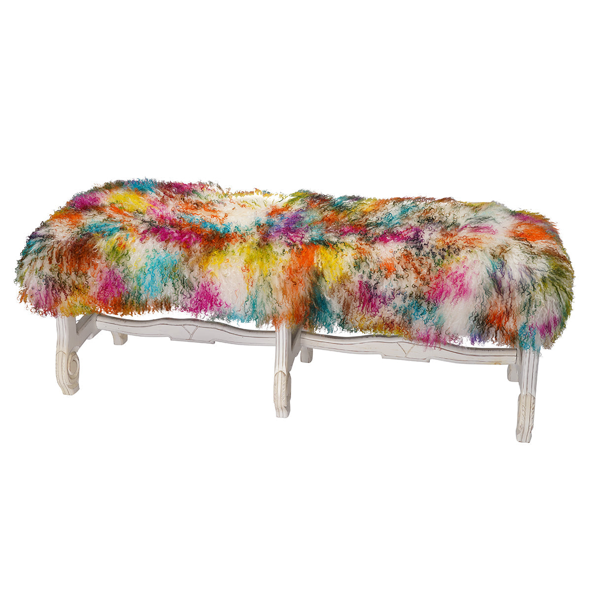 6 Foot Tibetan Bench (Black Straight Leg)