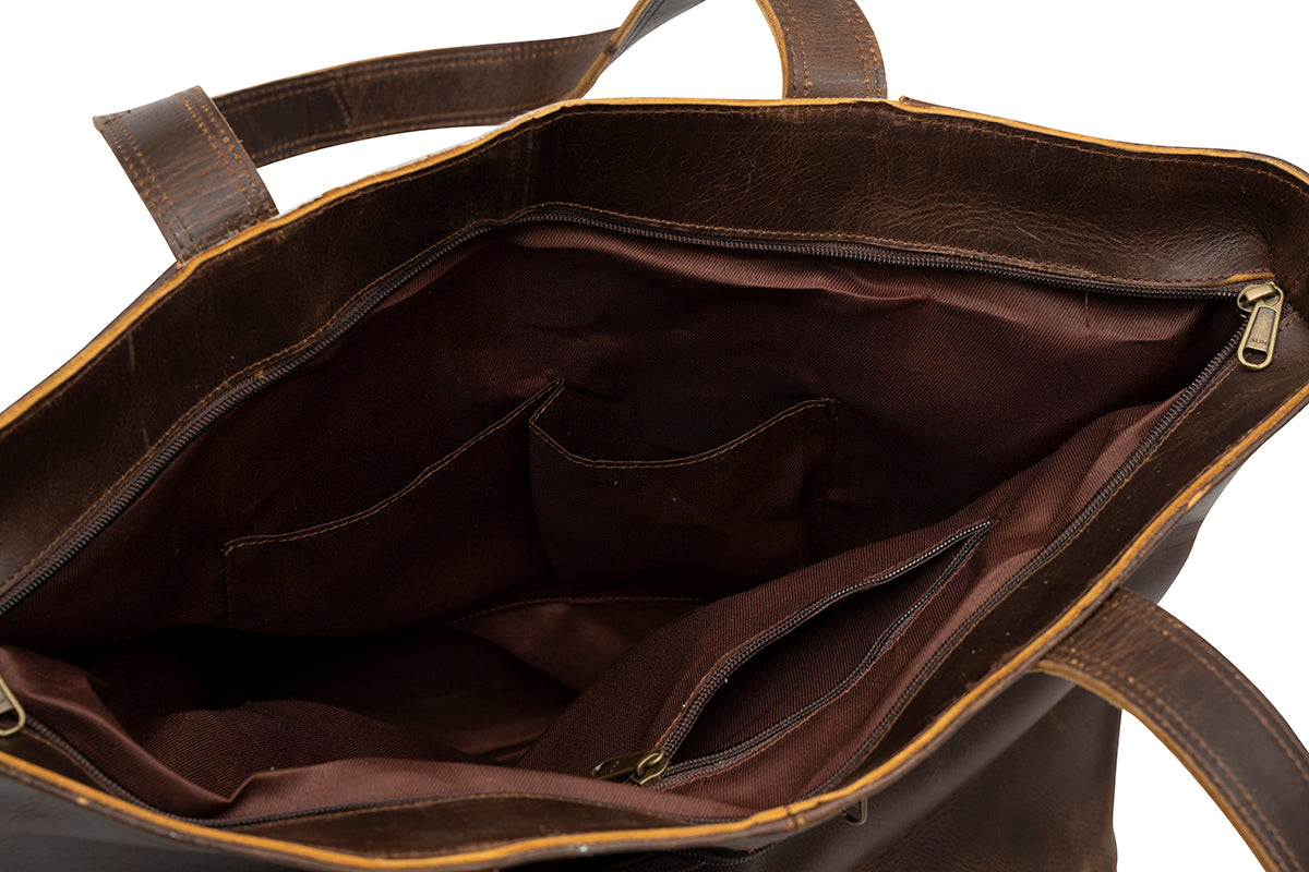 Cowhide & Leather Tote