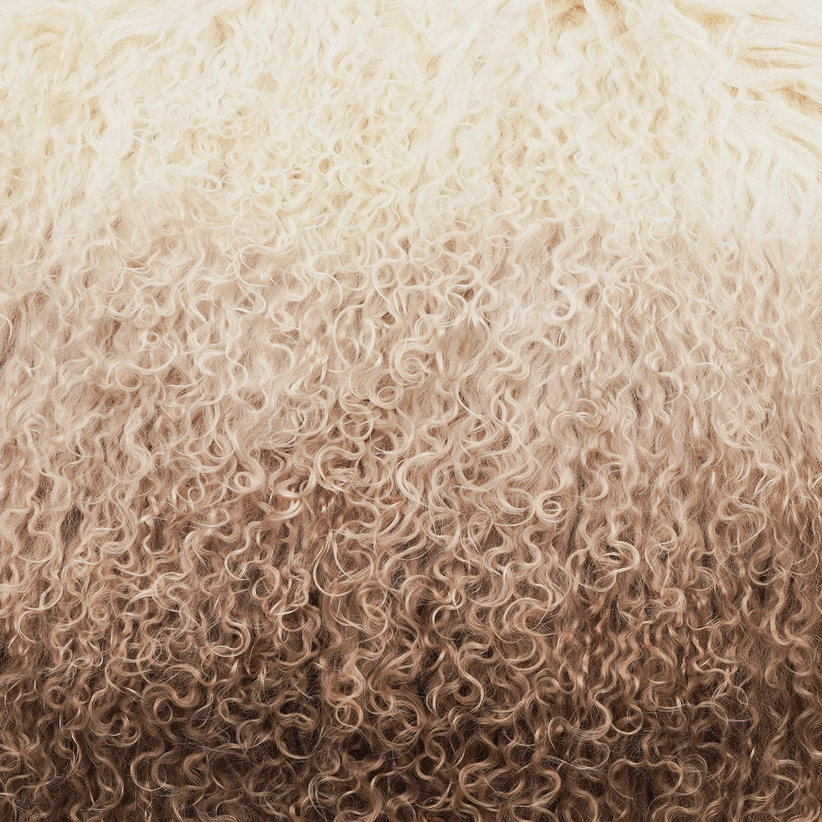 TIBETAN LAMB OMBRE CREAM 4X6 THROW