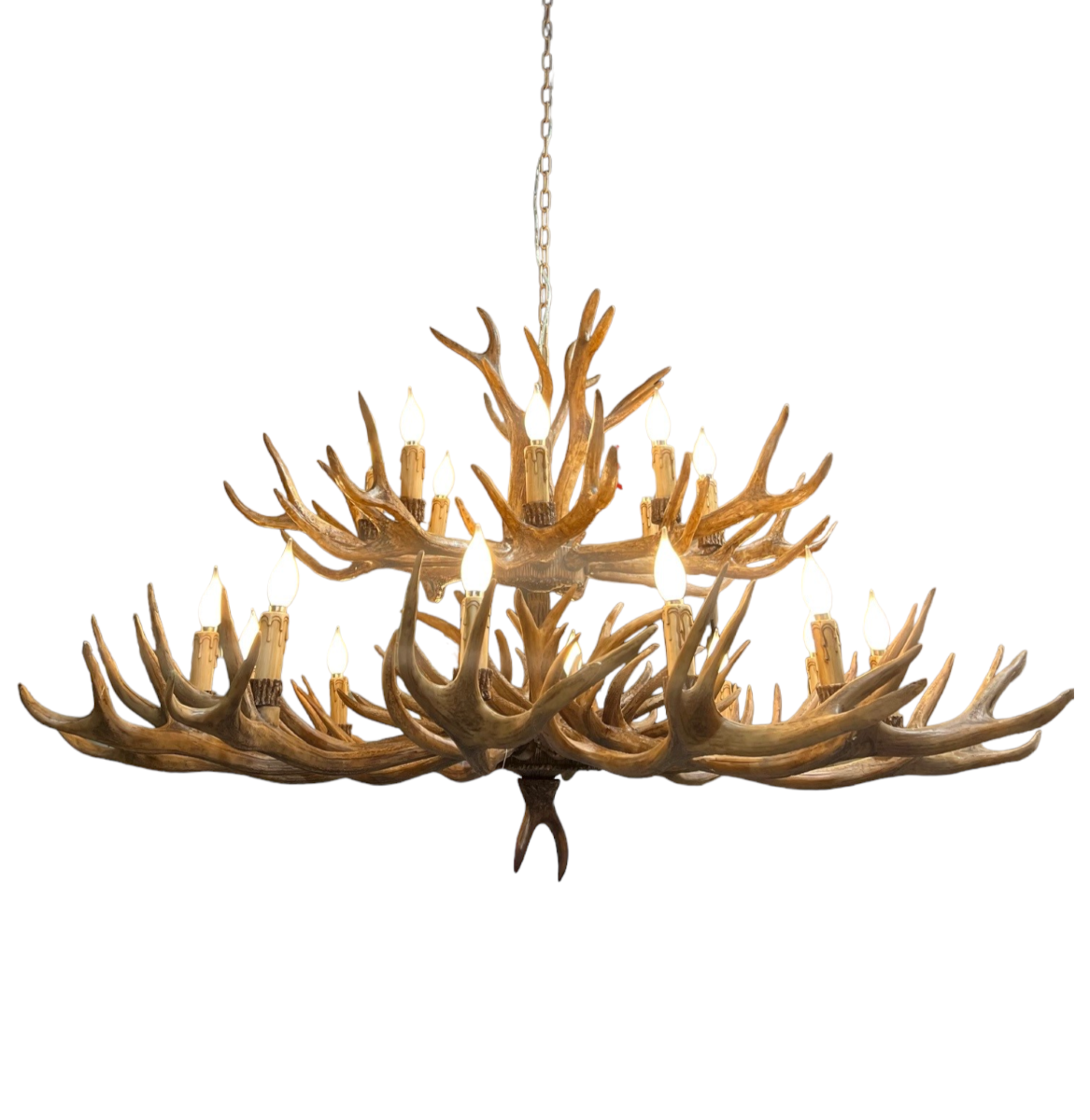 Vegan (Faux) Antler12+8 Light Chandelier