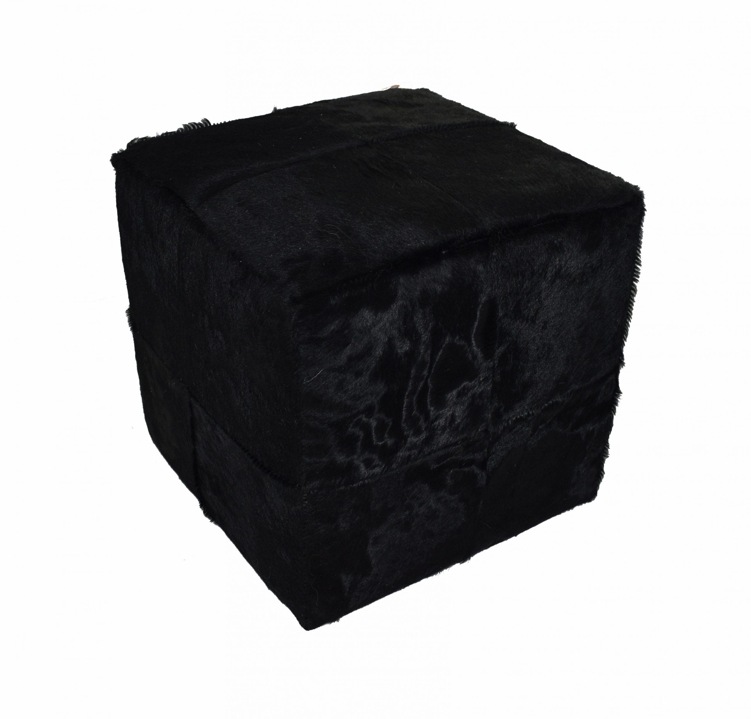 Dyed Cowhide Poufs
