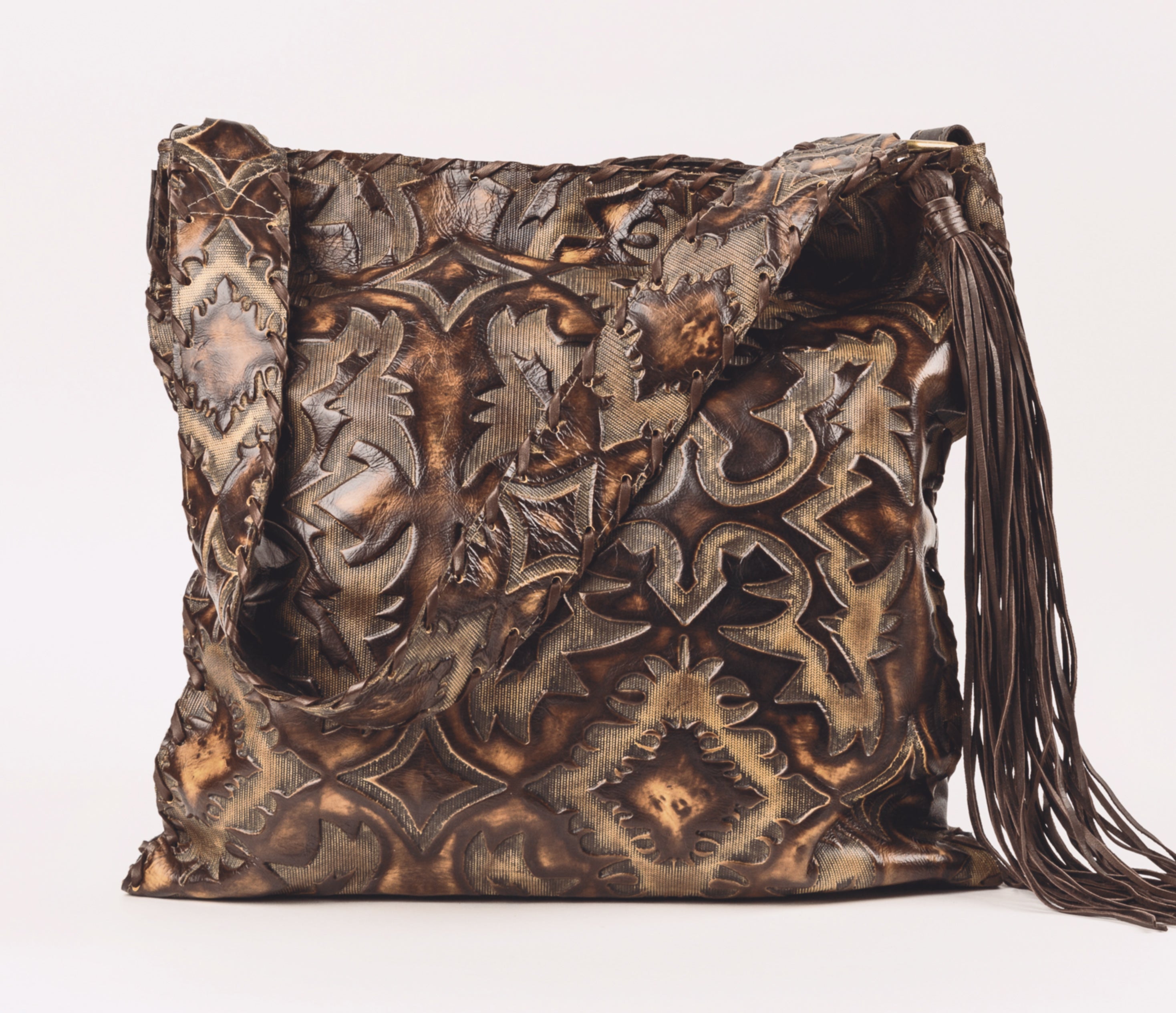 Brown and caramel color Laredo Sepia leather