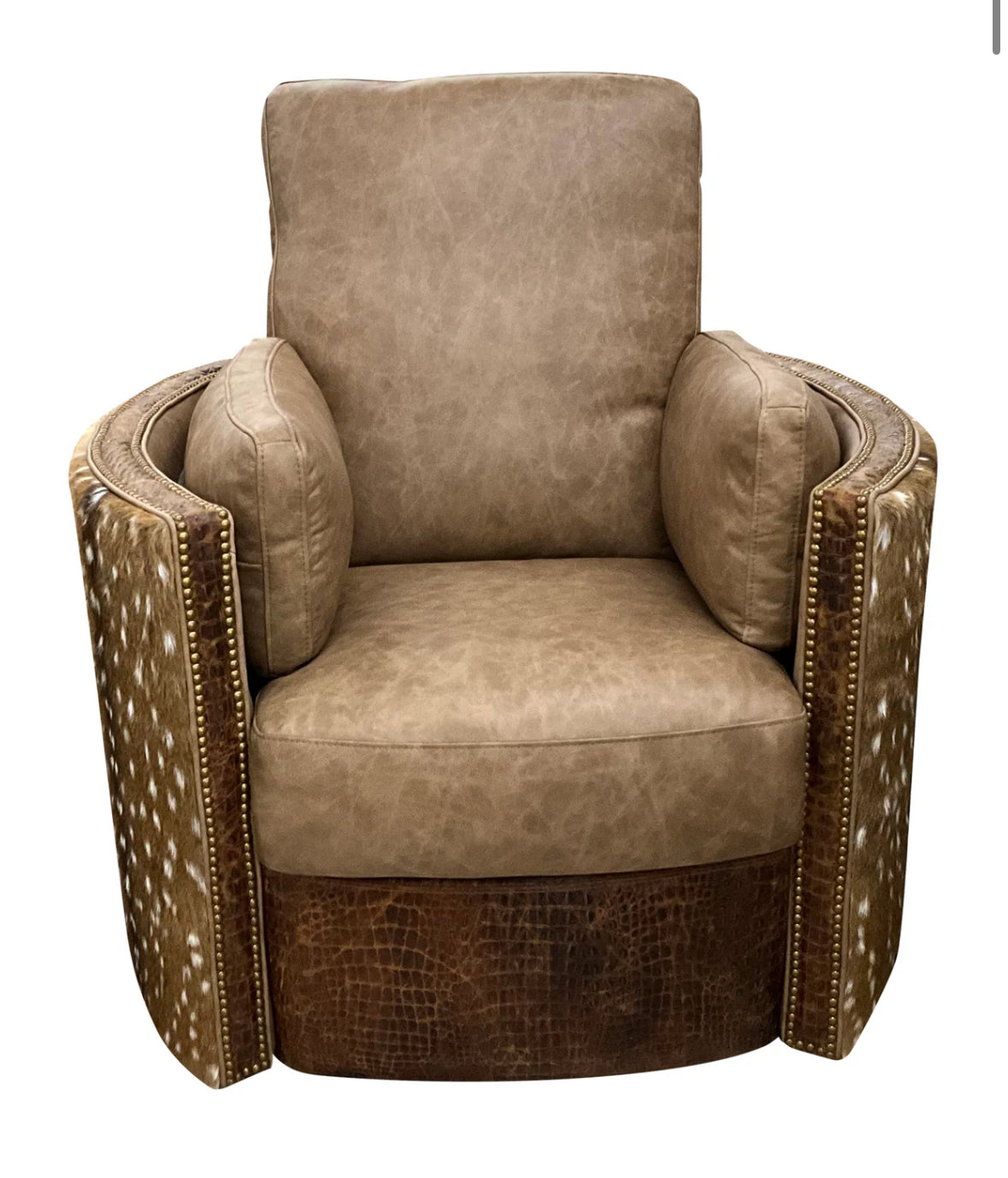 Camel Axis Snug Swivel Recliner